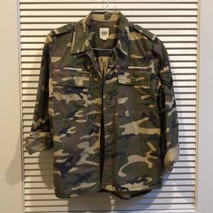 Gap military jacket with embroidery detail S